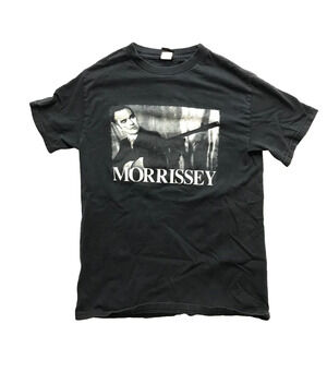 RARE Vintage Morrissey 2004 Tour Shirt Machine Gun Black Dates You Are Quarry SM